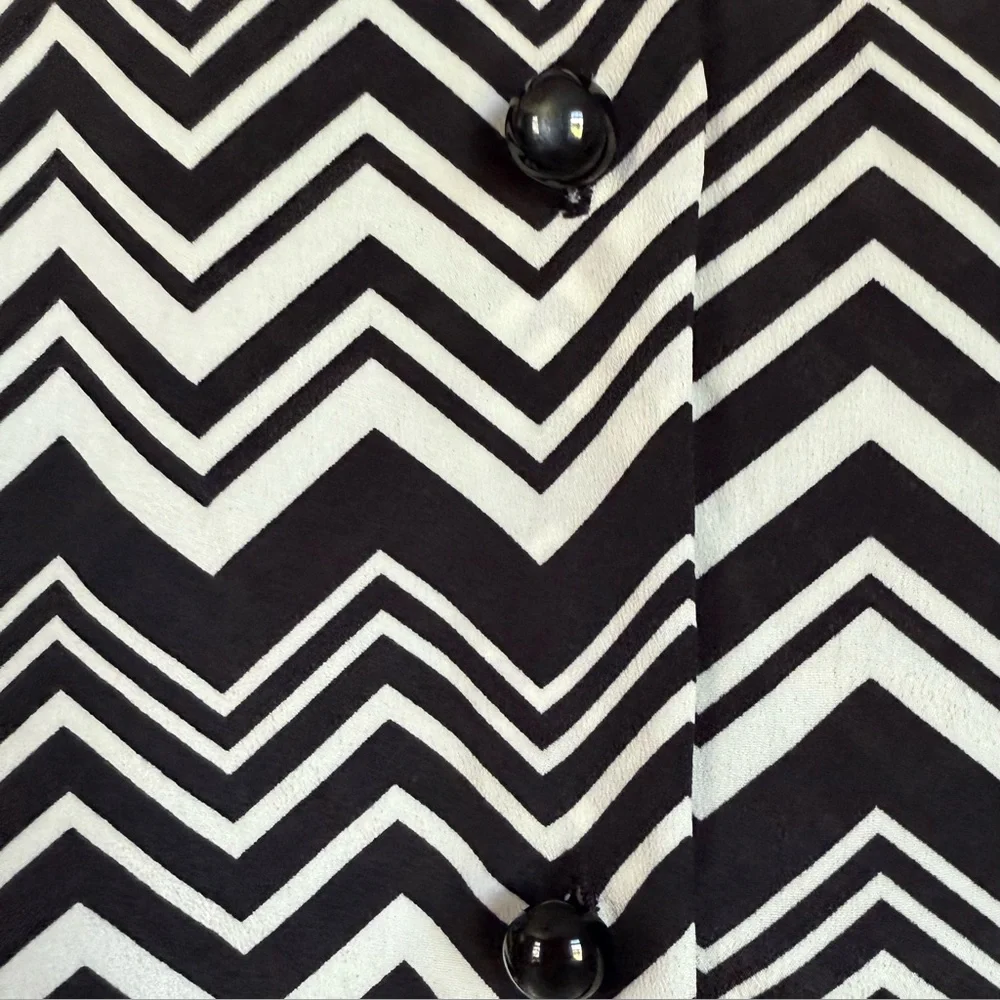 Missoni for Target Mare Stripe Blouse in Black and White SZ L